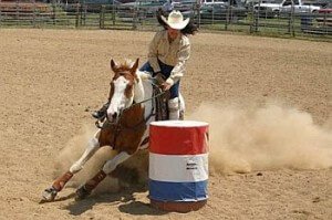 A wonderful, horse and skill makes a good barrel racer