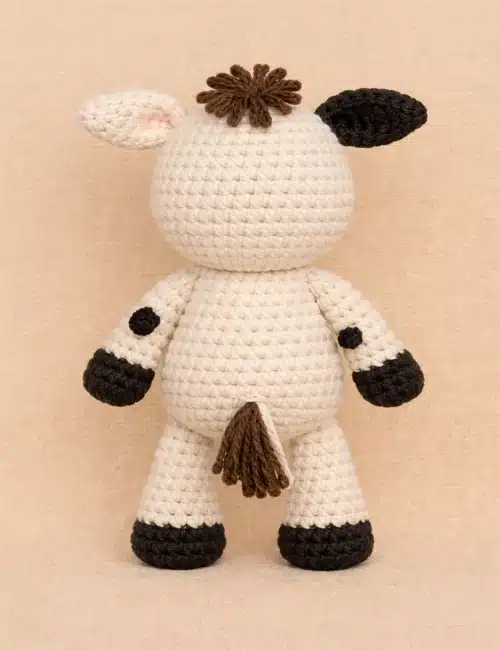 Mr. Cow - crocheted back side
