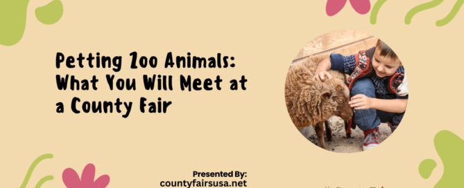 Petting zoo animals you will meet at a county fair title graphic